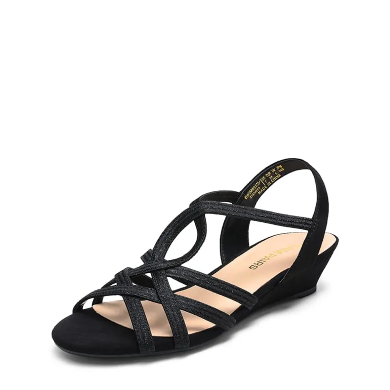 Slip-On Chic Strappy Wedge Sandals