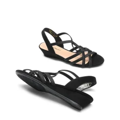 Slip-On Chic Strappy Wedge Sandals