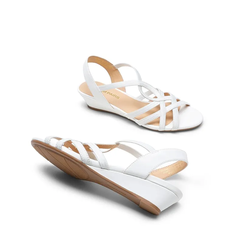 Slip-On Chic Strappy Wedge Sandals