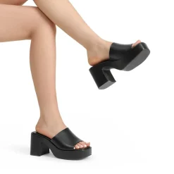 Slip On Chunky Platform Slide Sandals