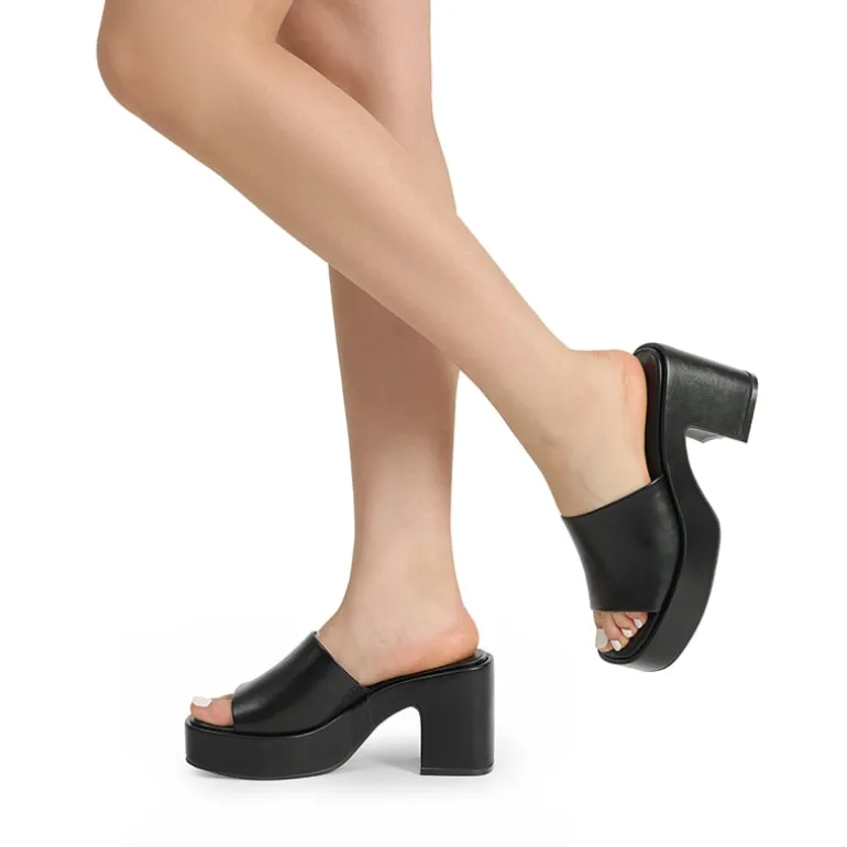 Slip On Chunky Platform Slide Sandals