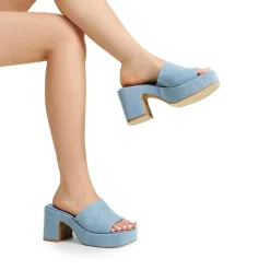 Slip On Chunky Platform Slide Sandals