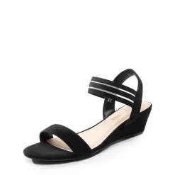 Slip on Elastic Strap Wedge Sandals