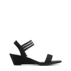 Slip on Elastic Strap Wedge Sandals