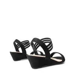 Slip on Elastic Strap Wedge Sandals