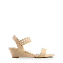Slip on Elastic Strap Wedge Sandals