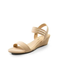 Slip on Elastic Strap Wedge Sandals