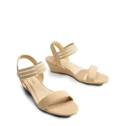 Slip on Elastic Strap Wedge Sandals