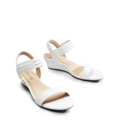 Slip on Elastic Strap Wedge Sandals