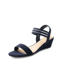 Slip on Elastic Strap Wedge Sandals