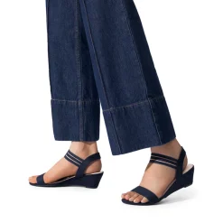 Slip on Elastic Strap Wedge Sandals
