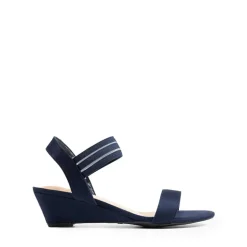 Slip on Elastic Strap Wedge Sandals