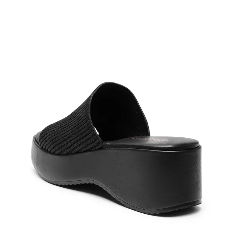 Slip on Knitted Flatform Sandals