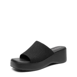 Slip on Knitted Flatform Sandals