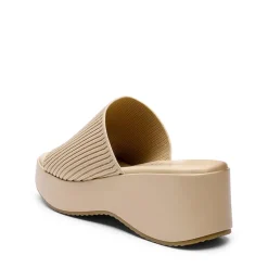 Slip on Knitted Flatform Sandals