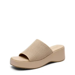 Slip on Knitted Flatform Sandals