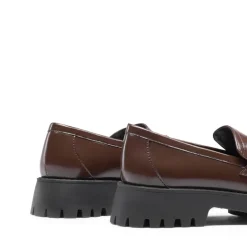 Slip Resistant Platform Chunky Penny Loafers