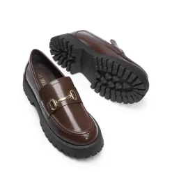 Slip Resistant Platform Chunky Penny Loafers