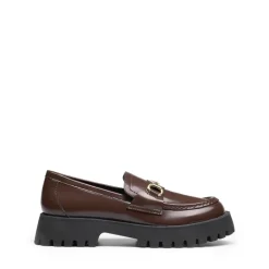 Slip Resistant Platform Chunky Penny Loafers