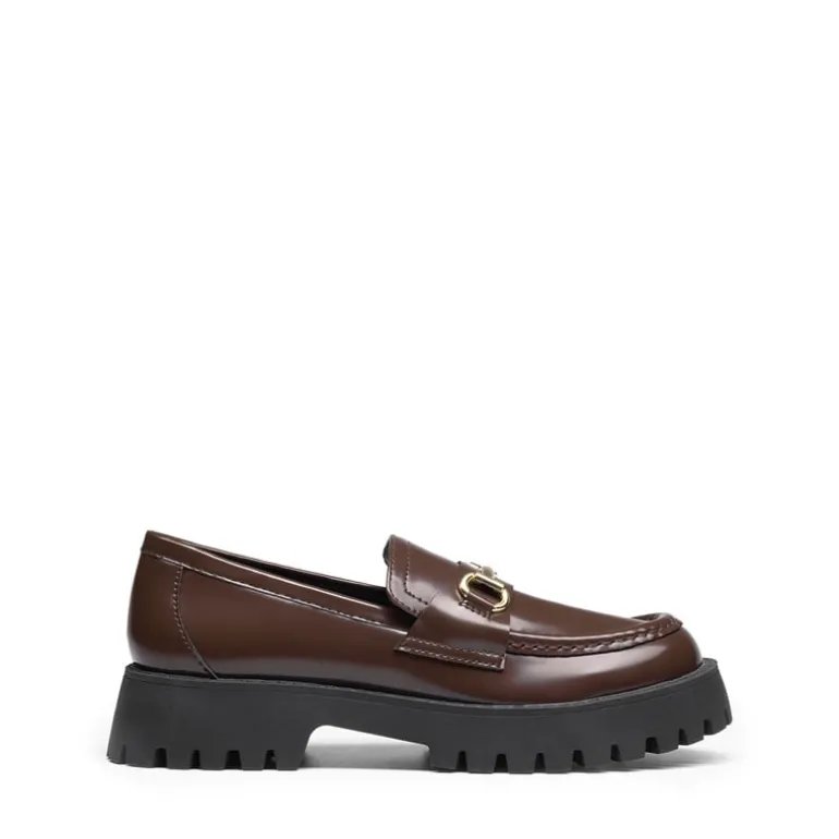 Slip Resistant Platform Chunky Penny Loafers