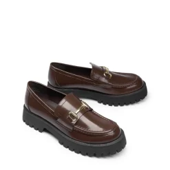 Slip Resistant Platform Chunky Penny Loafers