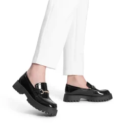 Slip Resistant Platform Chunky Penny Loafers