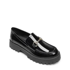 Slip Resistant Platform Chunky Penny Loafers