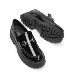 Slip Resistant Platform Chunky Penny Loafers
