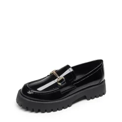 Slip Resistant Platform Chunky Penny Loafers