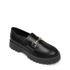 Slip Resistant Platform Chunky Penny Loafers