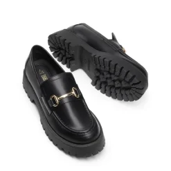 Slip Resistant Platform Chunky Penny Loafers