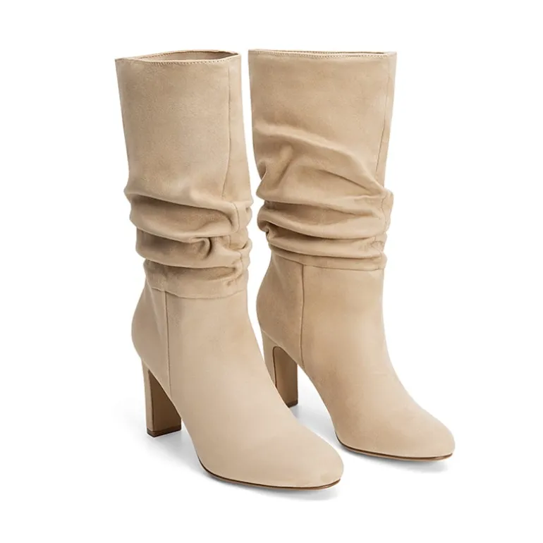 Slouchy Mid-calf Boots