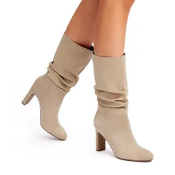 Slouchy Mid-calf Boots