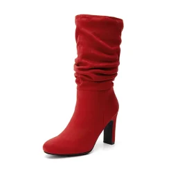 Slouchy Mid-calf Boots