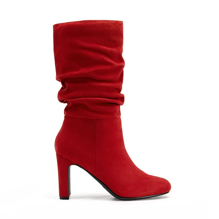 Slouchy Mid-calf Boots