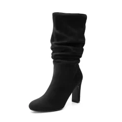 Slouchy Mid-calf Boots