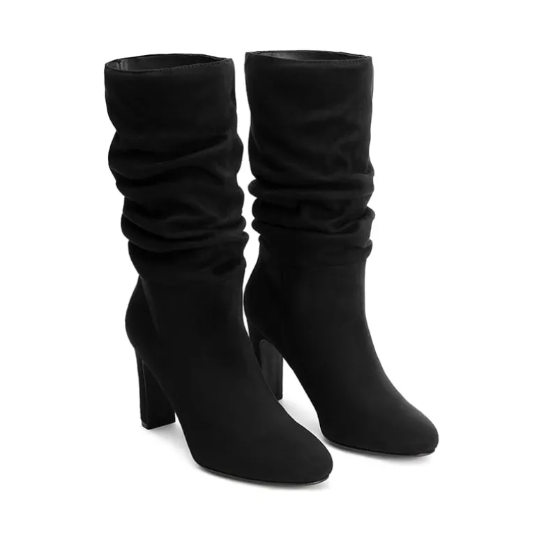 Slouchy Mid-calf Boots