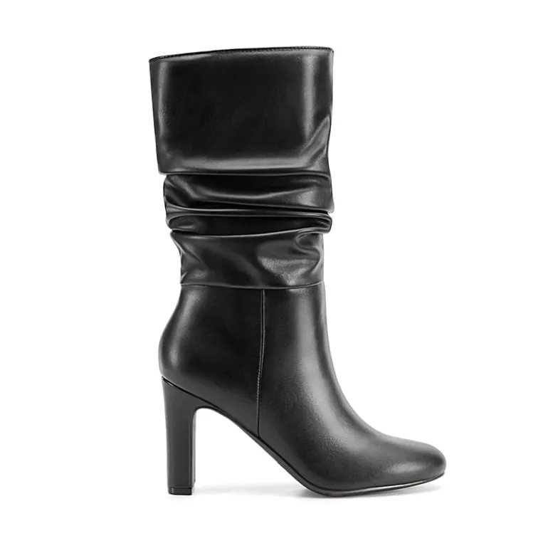 Slouchy Mid-calf Boots