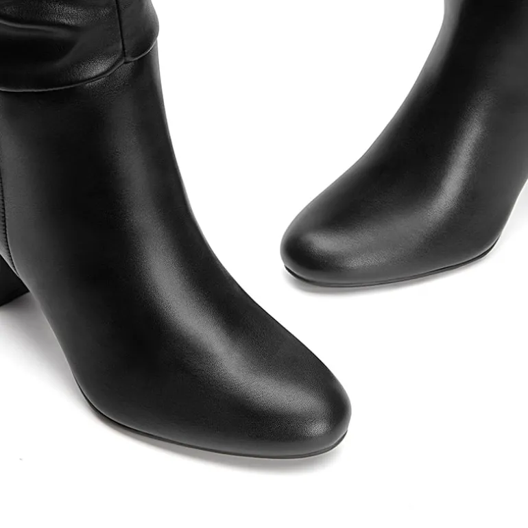 Slouchy Mid-calf Boots