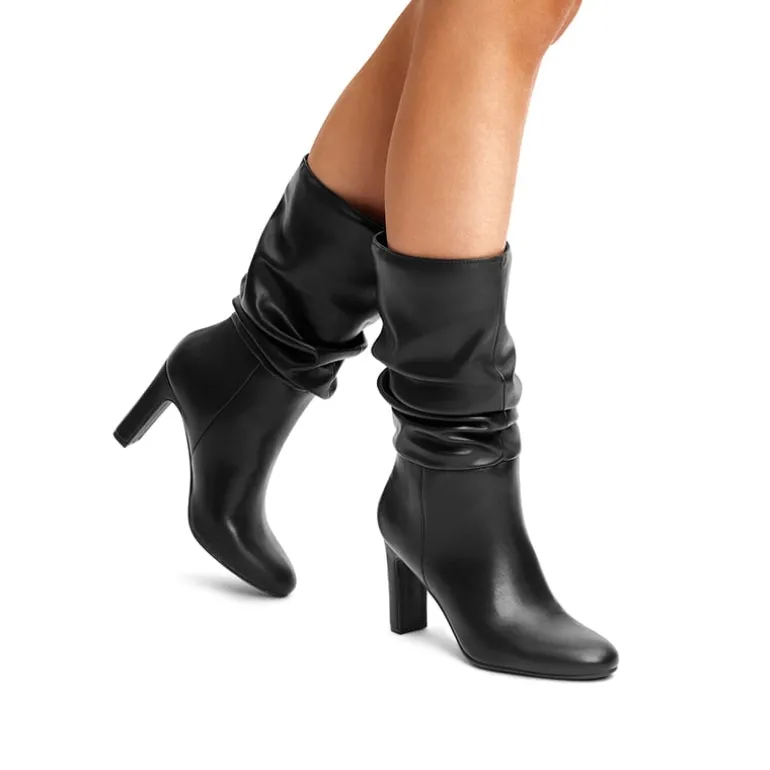Slouchy Mid-calf Boots