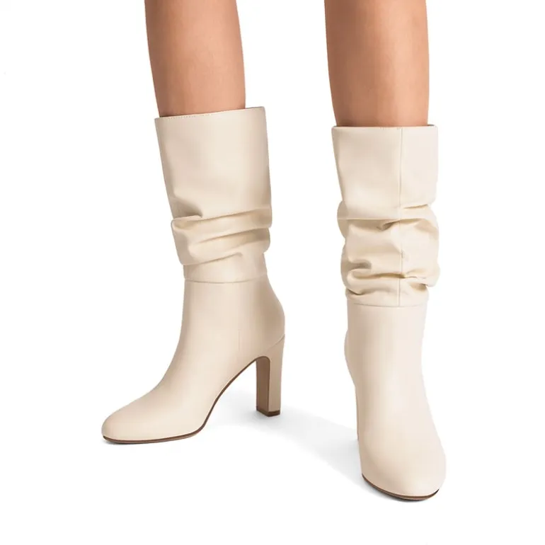 Slouchy Mid-calf Boots