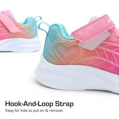 [Sparkle Ease] Kids Kick-Resistant Lightweight Running Sneakers