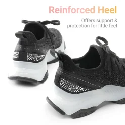 [Sparkle Pop] Kids Jelly Sole Lightweight Slip-On Sneakers