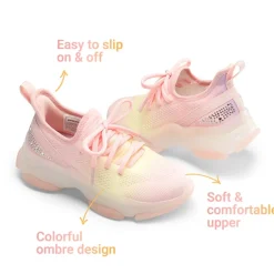 [Sparkle Pop] Kids Jelly Sole Lightweight Slip-On Sneakers