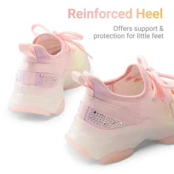 [Sparkle Pop] Kids Jelly Sole Lightweight Slip-On Sneakers