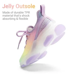 [Sparkle Pop] Kids Jelly Sole Lightweight Slip-On Sneakers