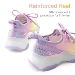 [Sparkle Pop] Kids Jelly Sole Lightweight Slip-On Sneakers