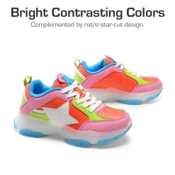 [Sparkle StarShimmer] Retro-inspired Star Accents Sneakers