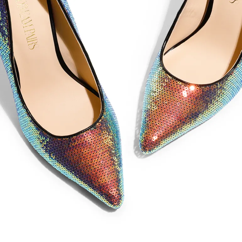 Sparkly Stiletto Sequin Pumps