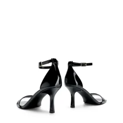 Square Toe Ankle Strap Heels